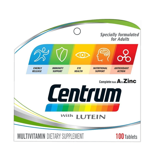 Centrum With Lutein 100 Tab