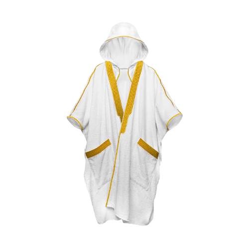 Beach Bisht Drop Top Pure White Small