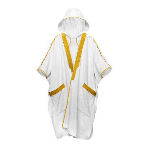 Beach Bisht Drop Top Pure White Medium