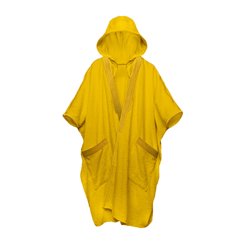 Beach Bisht Drop Top Yellow Small