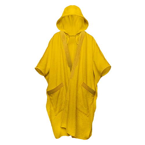 Beach Bisht Drop Top Yellow Medium