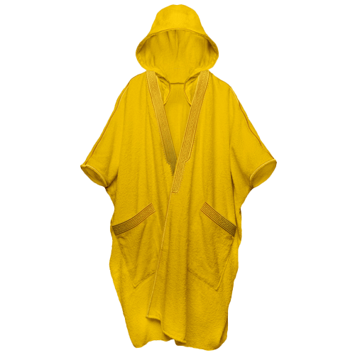Beach Bisht Drop Top Yellow Large