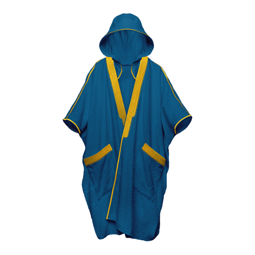 Beach Bisht Drop Top Stratosphere Blue Small