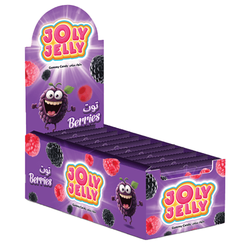 Jolly Jelly Gummy Berries Oil Sachet 24 pcs 10 g