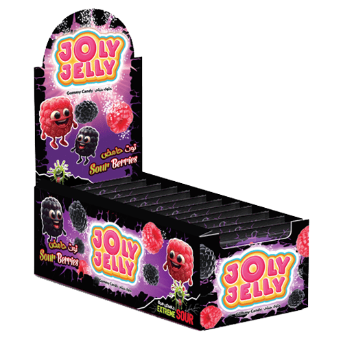 Jolly Jelly Gummy Sour Berries Sachet 24 pcs 10 g