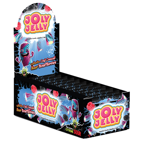 Jolly Jelly Licorice Twist Berries Sachet 24 pcs 10 g