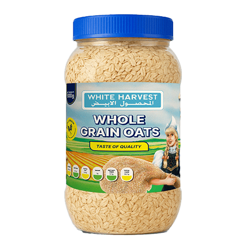 White Harvest Oats Whole Grain Jar 800 g