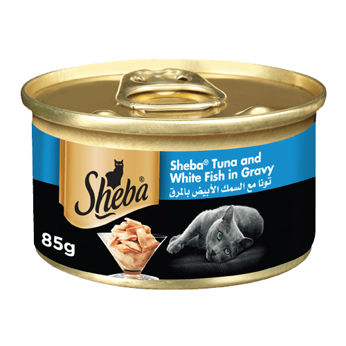 Sheba Cat Food Tuna & White Fish 85g Can