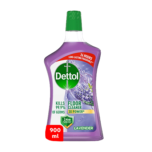 Dettol Antibacterial Floor Cleaner Lavender Scent, 900ml