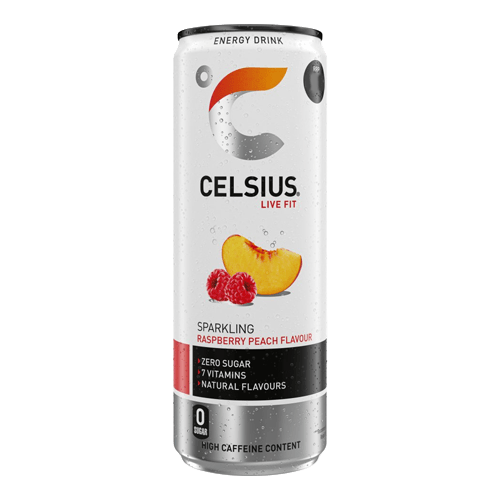 Celsius Energy Drink Raspberry & Peach 355 ml
