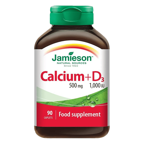 Jamieson Calcium 500Mg+D3 1000Iu 90Cap