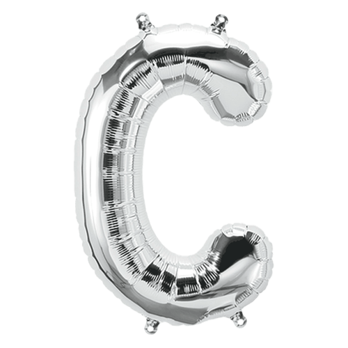 Balloon 34 Inch Letter C - Silver
