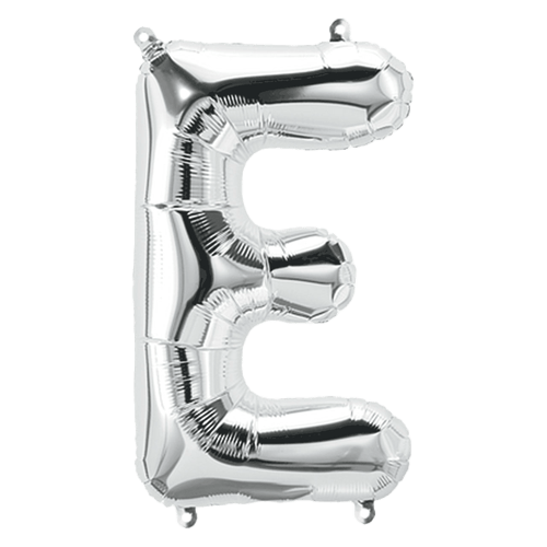 Balloon 34 Inch Letter E - Silver