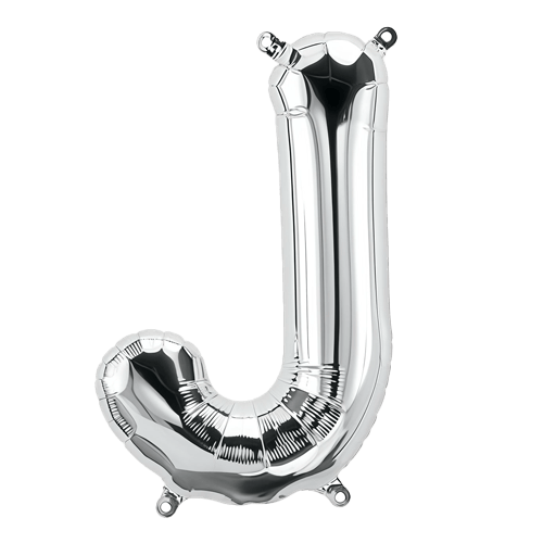 Balloon 34 Inch Letter J - Silver