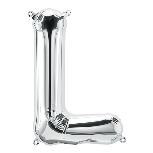 Balloon 34 Inch Letter L - Silver