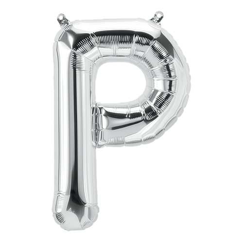 Balloon 34 Inch Letter P - Silver