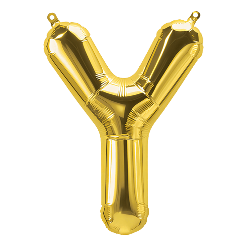 34 Inch Gold Letter "Y" Foil Balloon