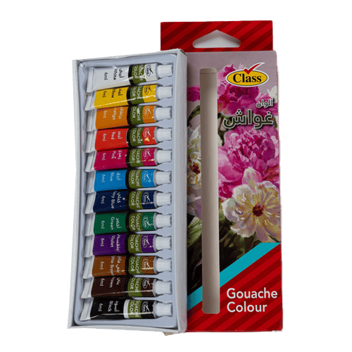 Class Gouache Paint 12 Colors, 6Ml