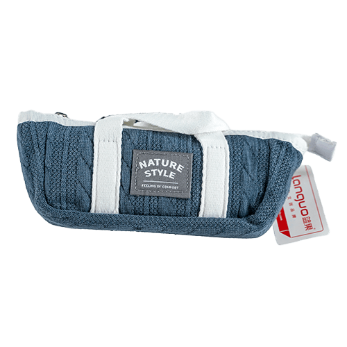 Langou Triangles Pencil Case Blue