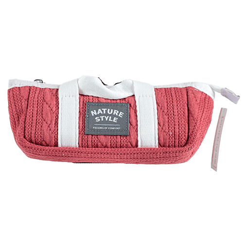 Langou Triangles Pencil Case Red