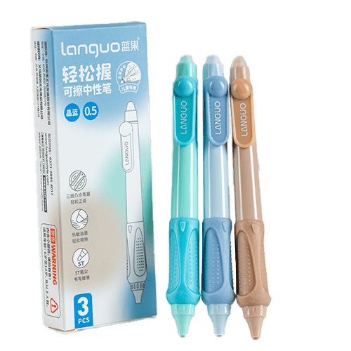 Langou Erasable Gel Pen 0.5Mm 3 Pcs Pack
