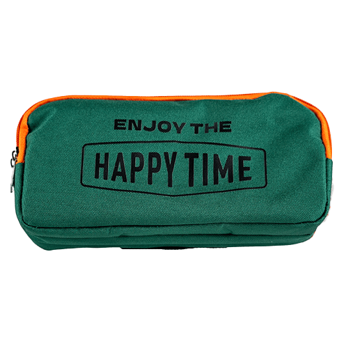 Langou 3-Layer Pencil Case Green