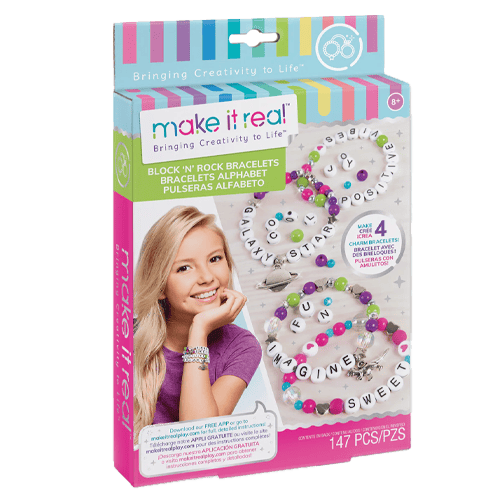 Make It Real Block & Rock Charm Bracelets