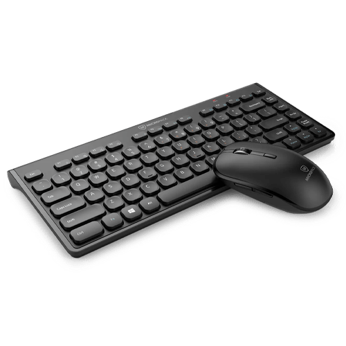 Micropack USB-A Slim Wireless Mouse and Keyboard, Black