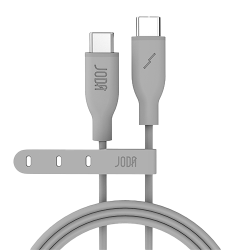 JODA 60W C to C Silicone Cable 1M Grey