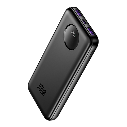 JODA BASIC 10E 10000mAh 22.5W Power Bank Black LED Display 3-Port 1USB-C , 2USB-A