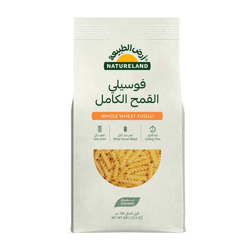 Natural Land Whole Wheat Fusilli Pasta 500 g