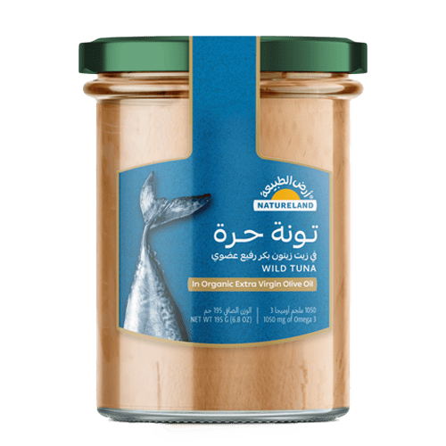 Natural Land Organic Wild Tuna in Extra Virgin Olive Oil 195 g