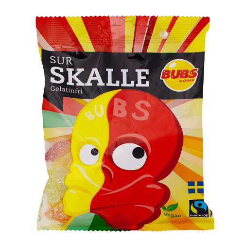Bubs Mini Sour Skulls 90 g