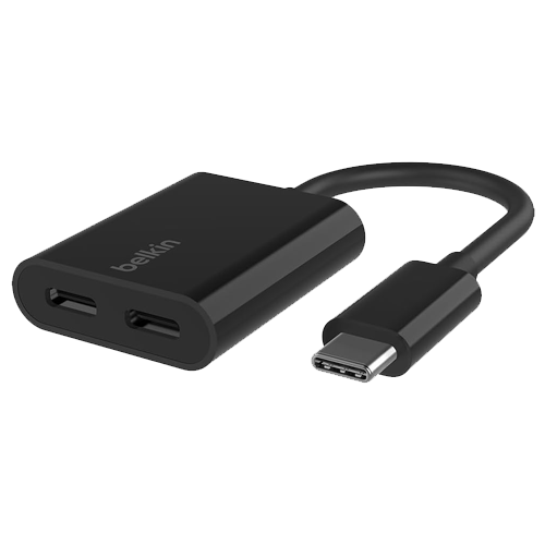 Belkin Connect Usb-C Audio + Charge Adapter Black
