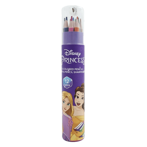 Disney Princess 12 Colored Pencils With Sharpener