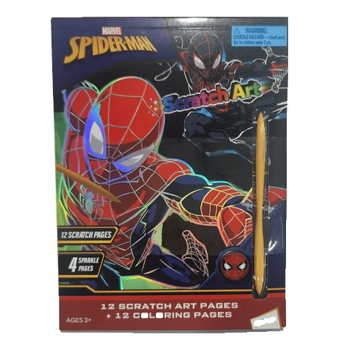 Marvel Spider Man Scratch Art