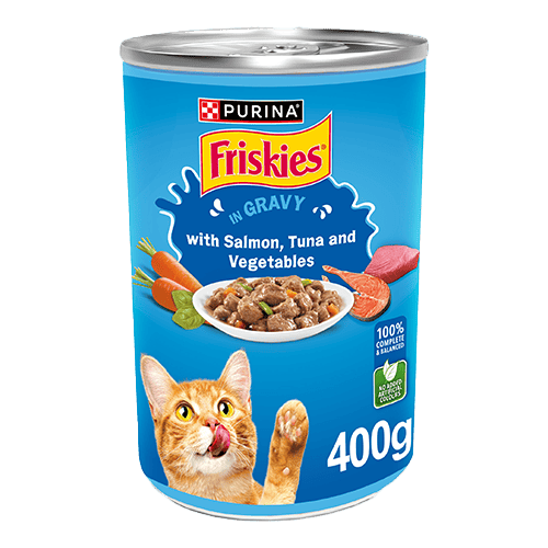 Purina Friskies Salmon Tuna And Vegetables 400g