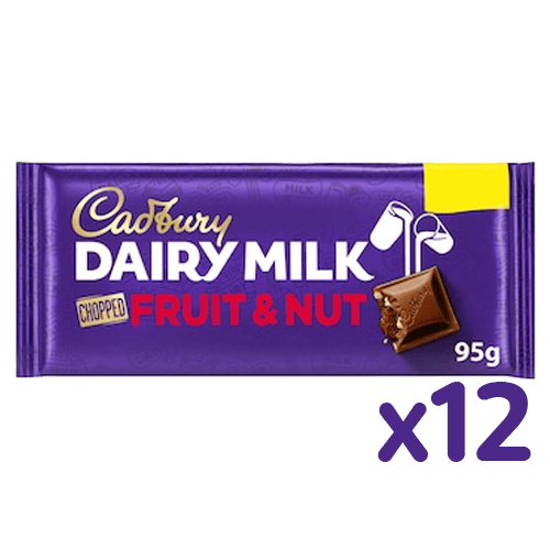 Cadbury Dairy Milk Chocolate Fruit & Nut 12 pcs 95 g