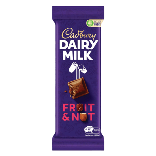 Cadbury Dairy Milk Chocolate Fruit & Nut 95 g