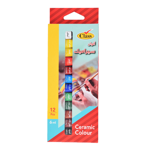 Class Ceramic Paint 12 Colors, 6Ml