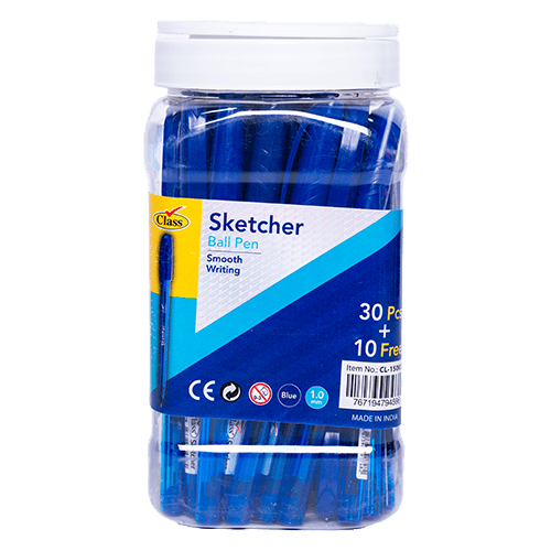 Class Sketcher Ball Pen Blue 40 Pcs
