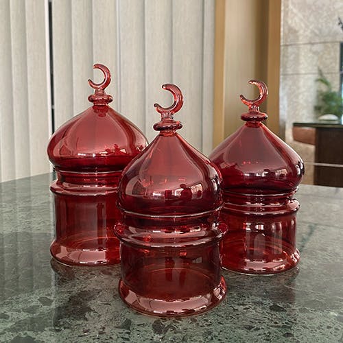 Bi Minaret Set-Burgundy