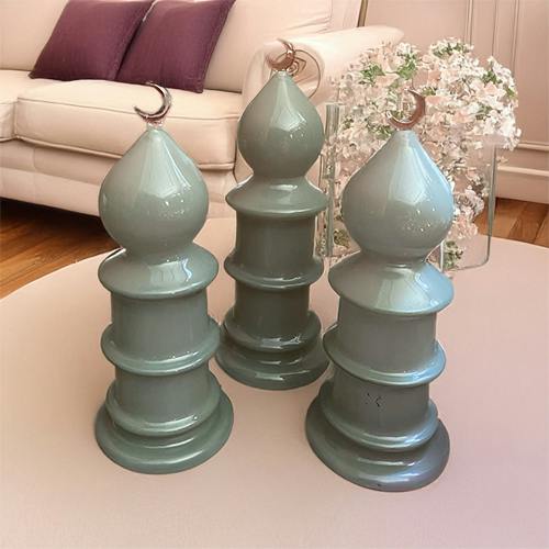 Dome Green Minarat Set Of 3