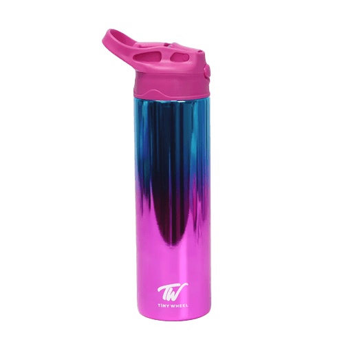 Tinywheel Reflective Stainless Steel Bottle Pink 530Ml