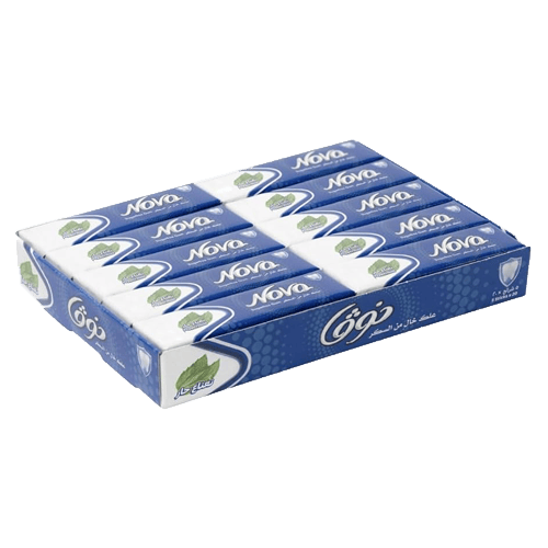 Nova 5 Sticks Peppermint Sugar Free Chewing Gum 20 Fingers Pack 230 g