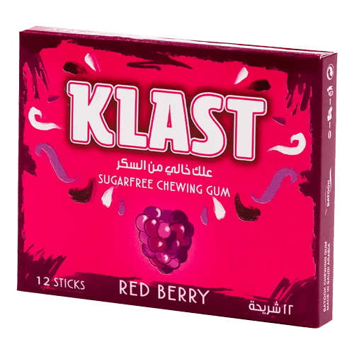 Klast Red Berry Sugar Free Chewing Gum 12 Sticks 288 g