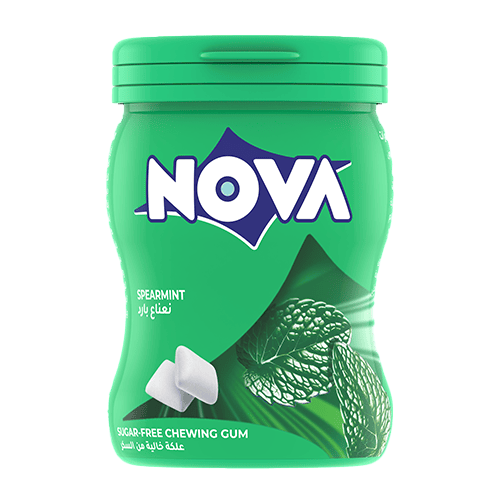 Nova Spearmint Sugar Free Chewing Gum Jar 50 pcs 70 g
