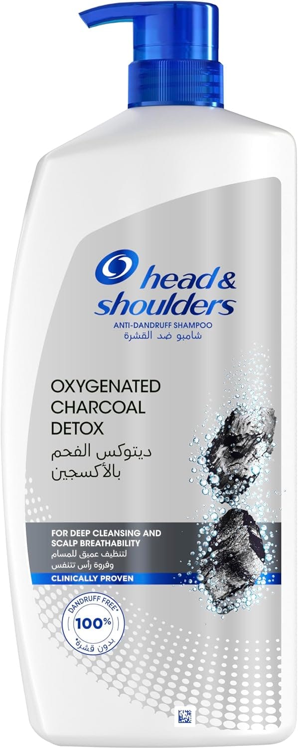 Head & Shoulders Anti-Dandruff Shampoo Oxygenated Charcoal Detox 1L