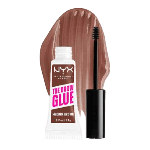 NYX The Brow Glow Eyebrow Gel  Medium Brown
