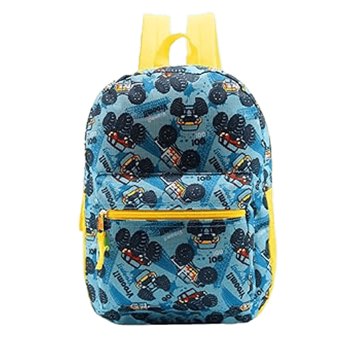 15" Moda West Kids Backpack For Elementary, Middle, And High School Bag Trucks
